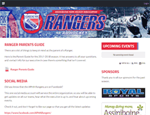 Tablet Screenshot of apharangershockey.ca